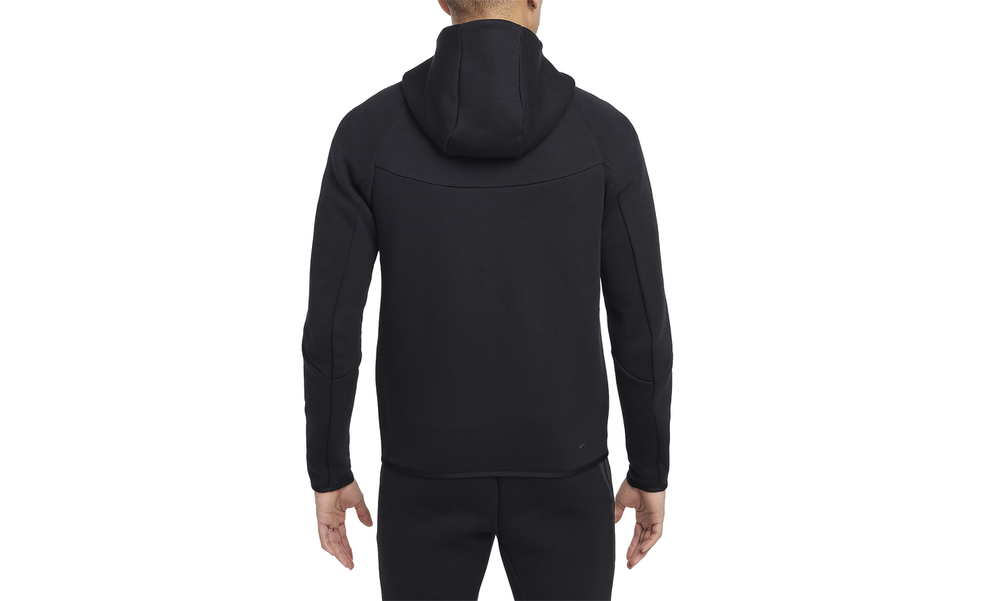 Tech Men's Full-zip Windrunner Hoodie "BLACK/BLACK"