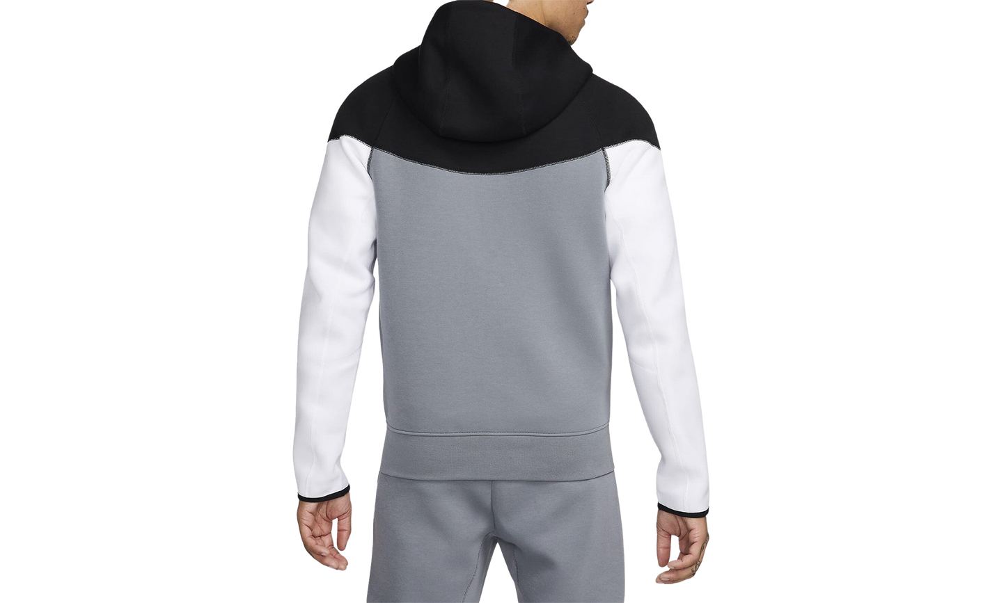 Sportswear Tech Fleece Windrunner Full-zip Hoodie "Black/Cool Grey/White/Metallic Gold"