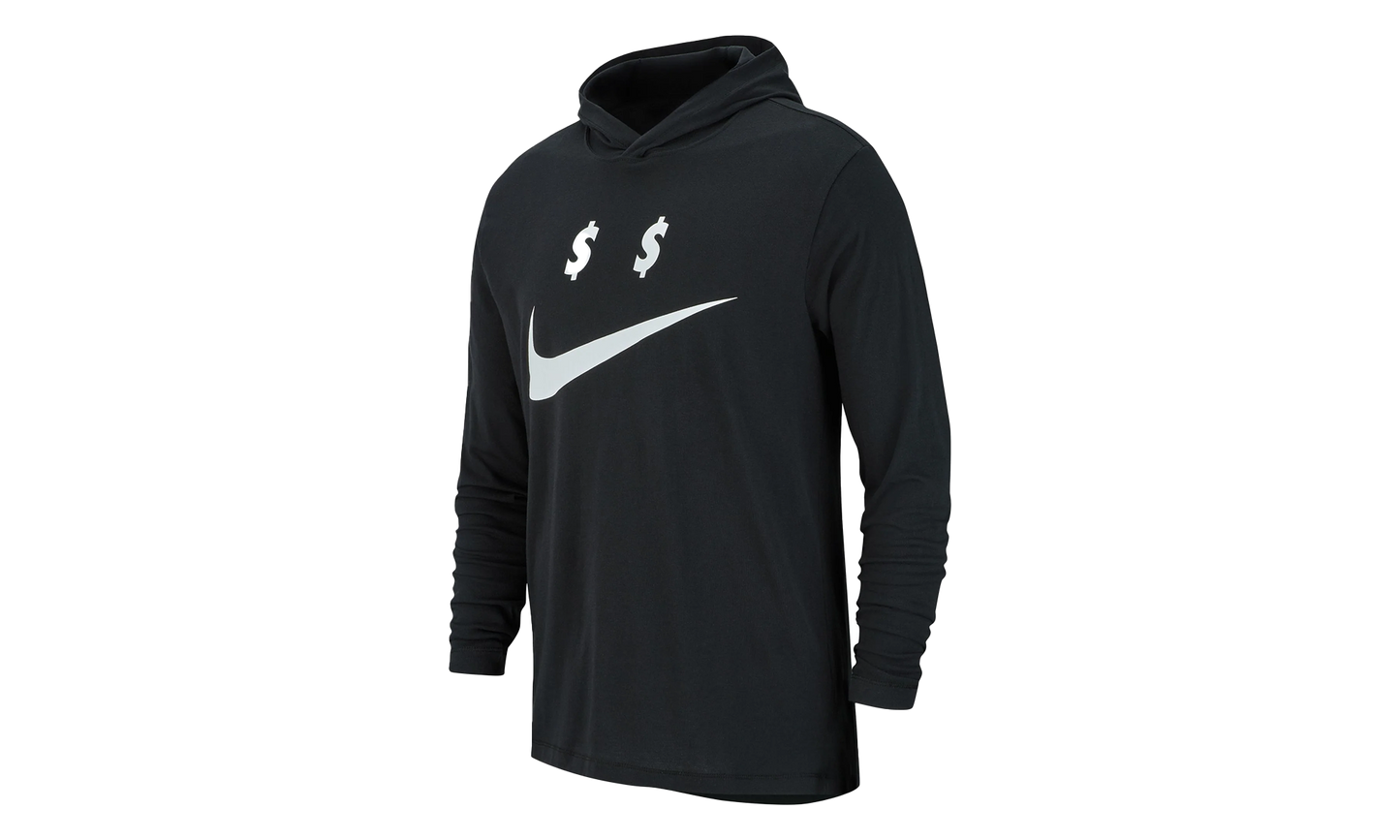 Money Hooded LS Tee "Black"