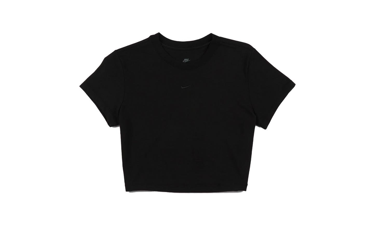 NSW Chill Knit Cropped Tee WMNS "Black"
