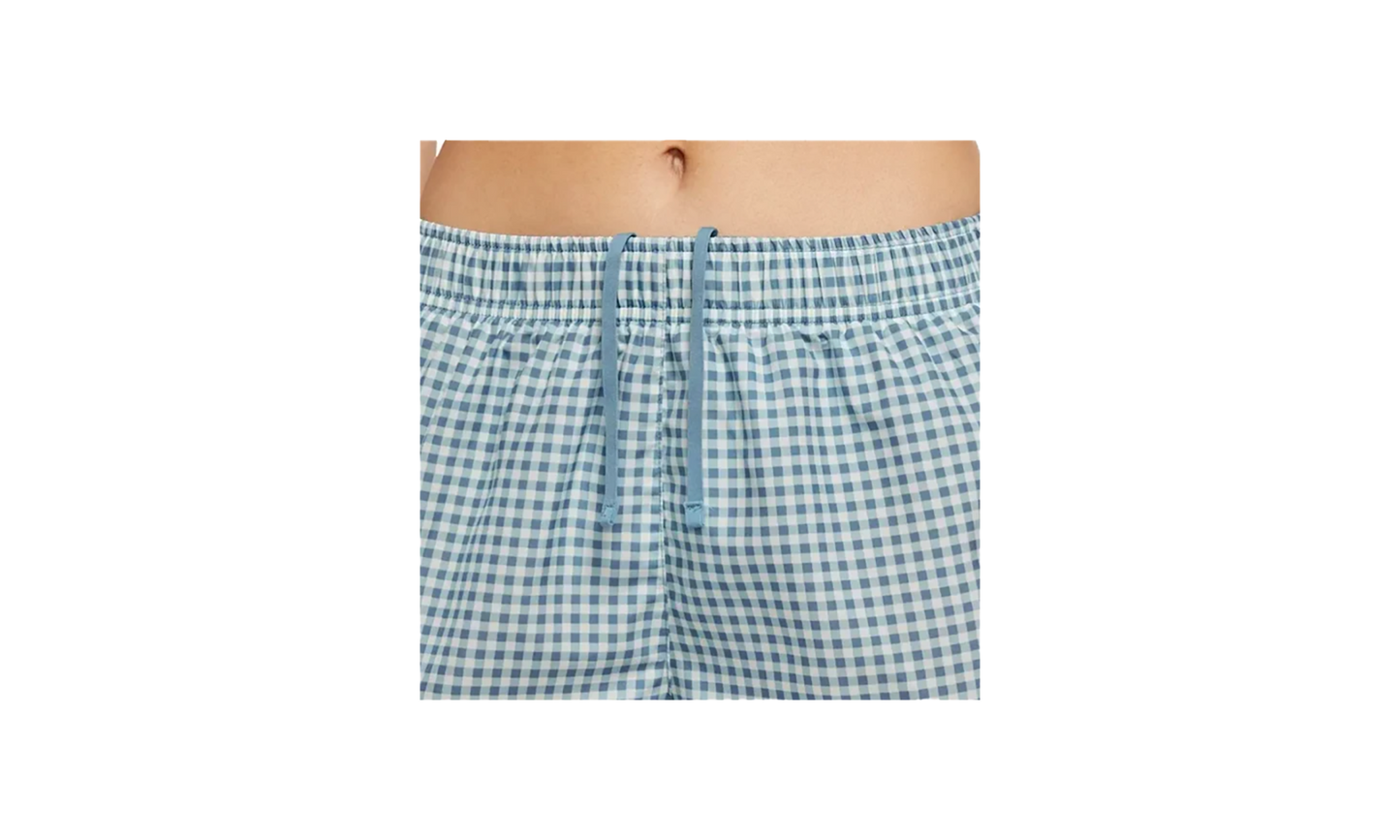 TEMPO GINGHAM RUNNING SHORTS WMNS "Blue"