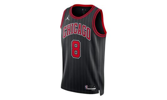 NBA CHICAGO BULLS STATEMENT EDITION JERSEY 'ZACH LAVINE 8' "Black"