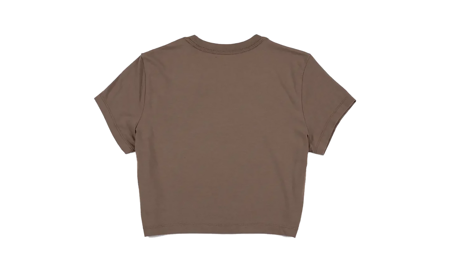 NSW Chill Knit Cropped Tee WMNS "Mink Brown"