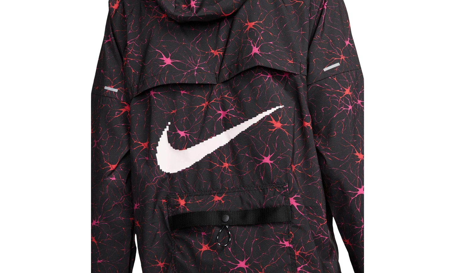 Mens Repel Uv Windrunner Jacket "BLACK / PINK FOAM"