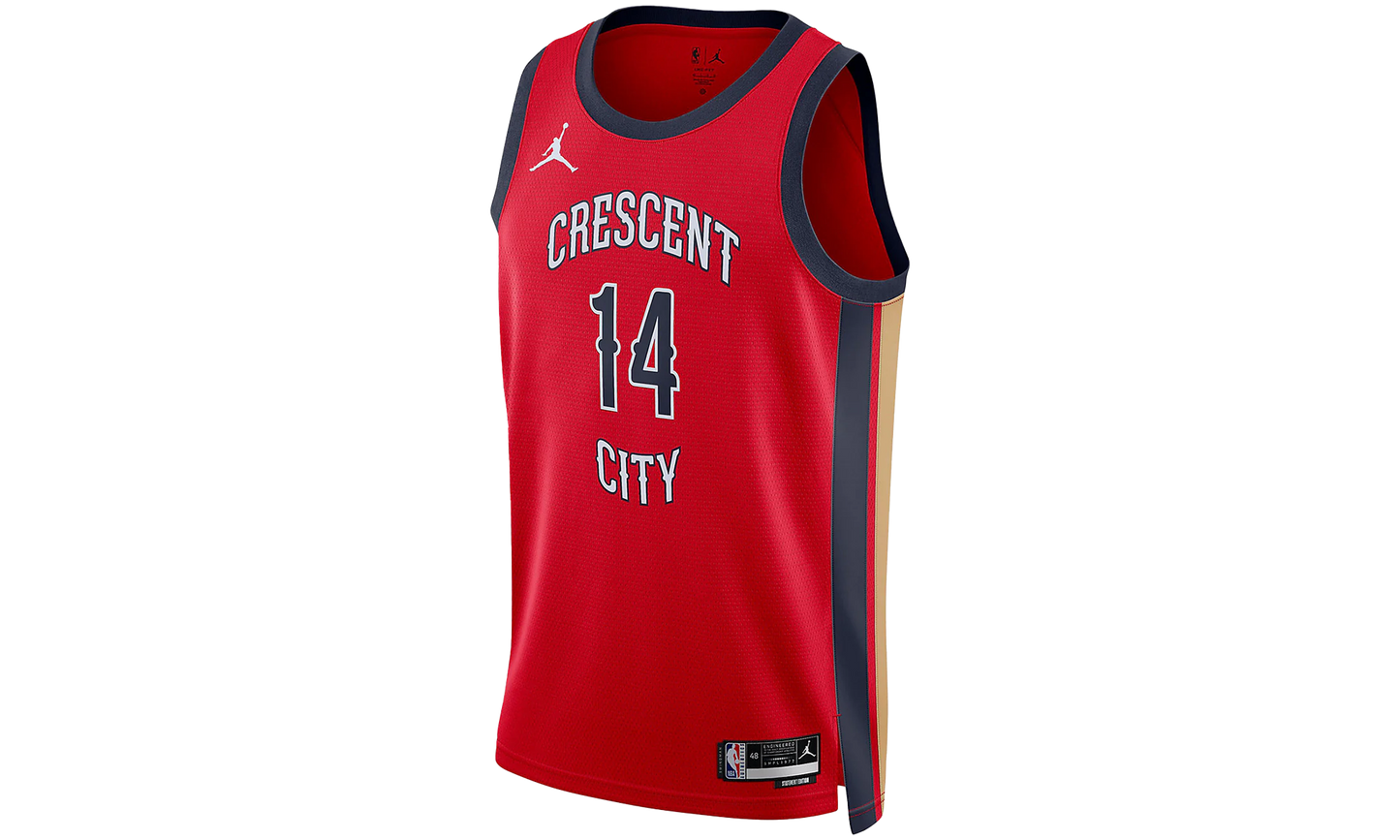 NBA NEW ORLEANS PELICANS INGRAM SWINGMAN JERSEY "Red - STATEMENT EDITION"