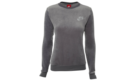 Sportswear Velour Crew Sweatshirt "Dark Grey"