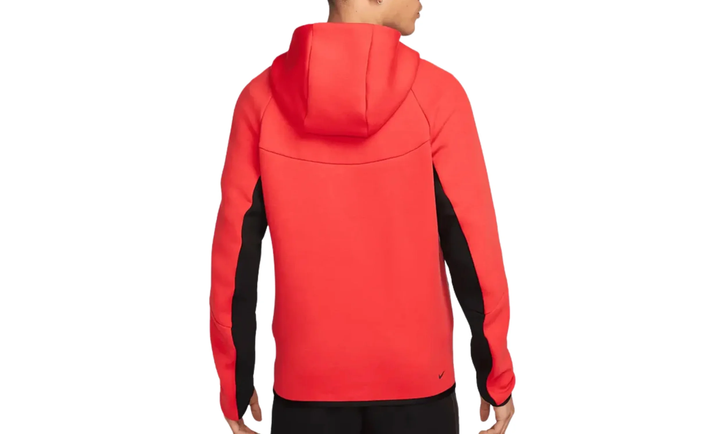 Tech Windrunner Full-Zip Hooded Sweatshirt "Light Crimson / Black / Black"