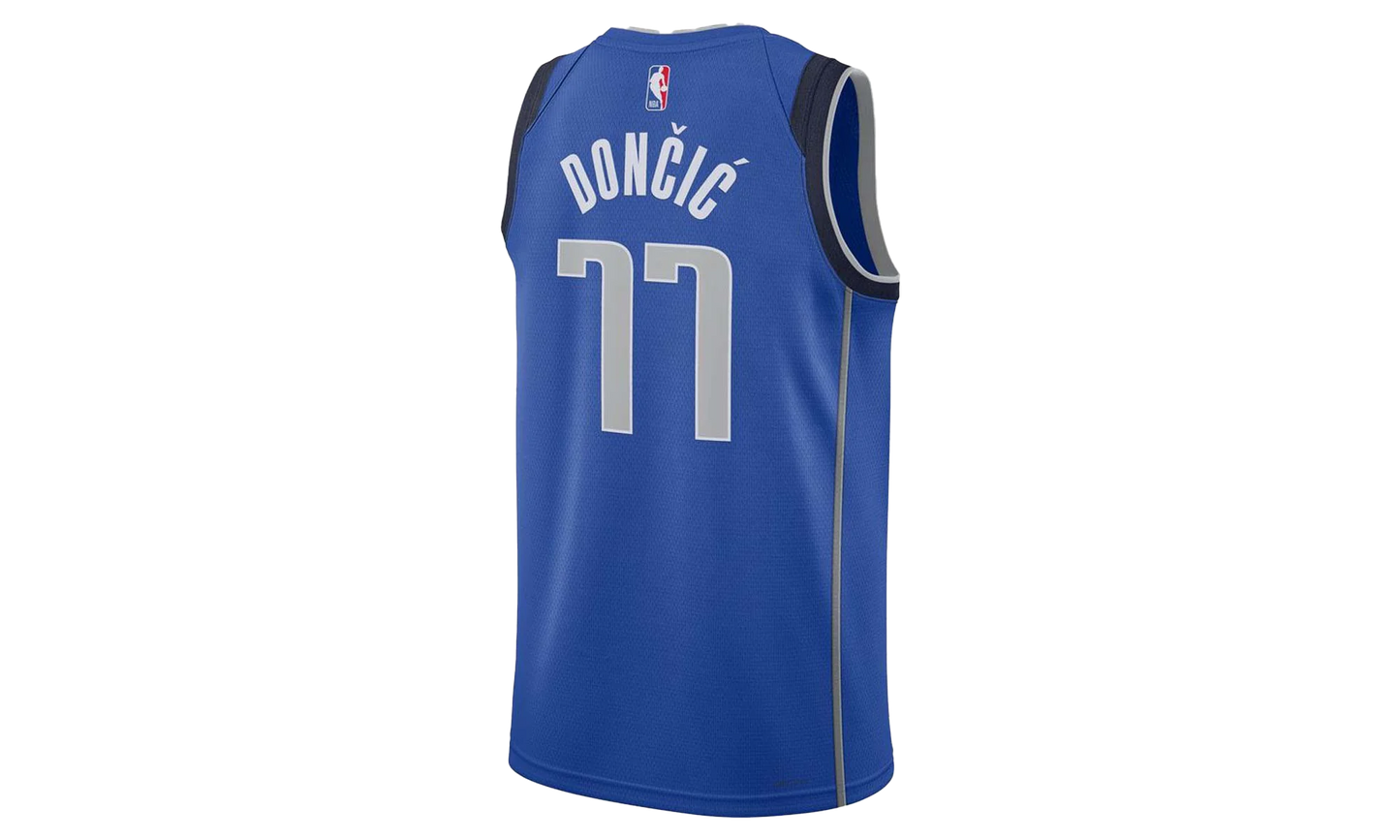 NBA MAVERICKS 'DONCIC 77' 22/23 ICON EDITION SWINGMAN JERSEY "Blue/Navy/White"