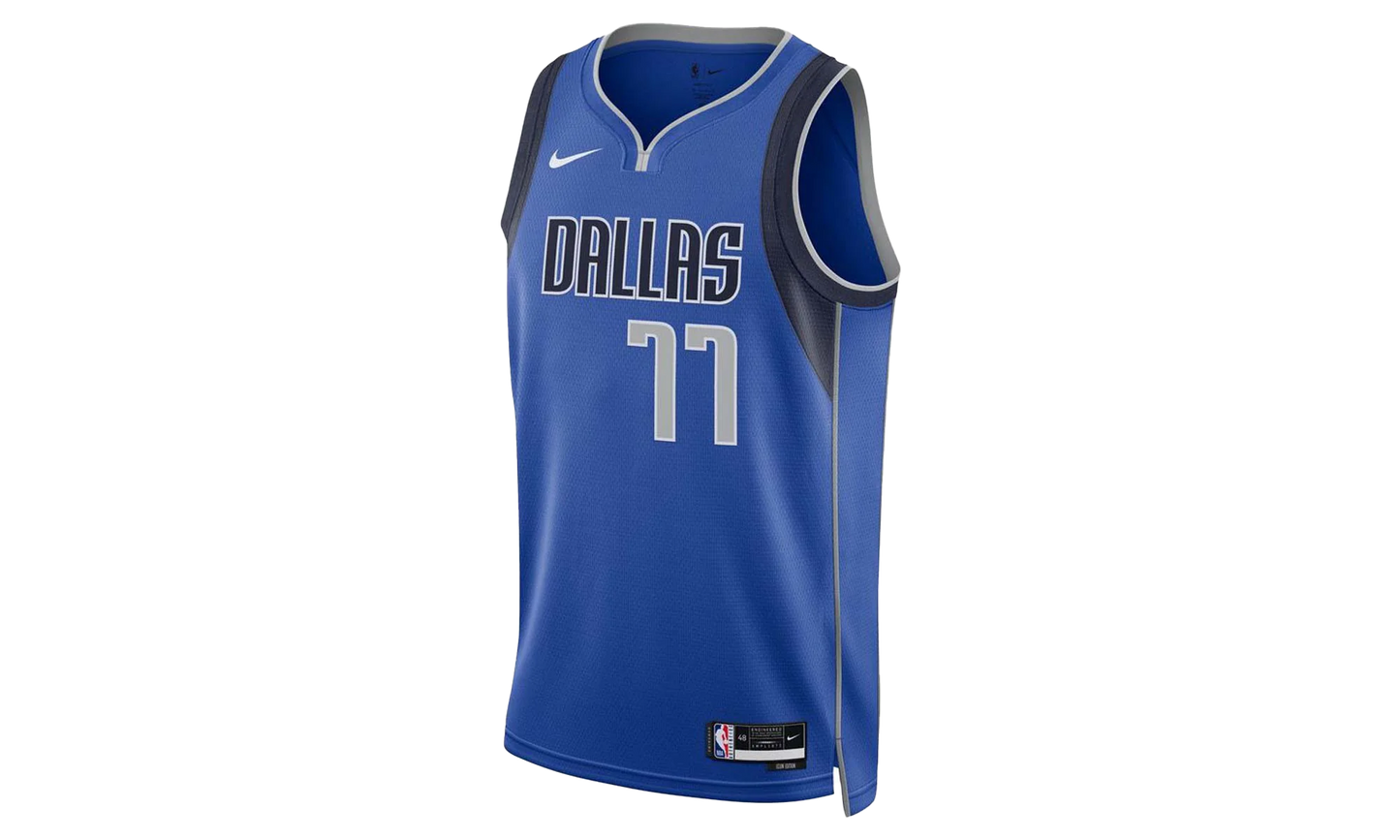 NBA MAVERICKS 'DONCIC 77' 22/23 ICON EDITION SWINGMAN JERSEY "Blue/Navy/White"