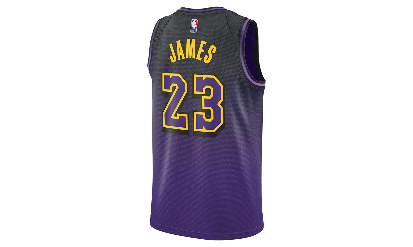 NBA LEBRON JAMES LOS ANGELES LAKERS 2024/25 CITY EDITION SWINGMAN JERSEY "Field Purple"