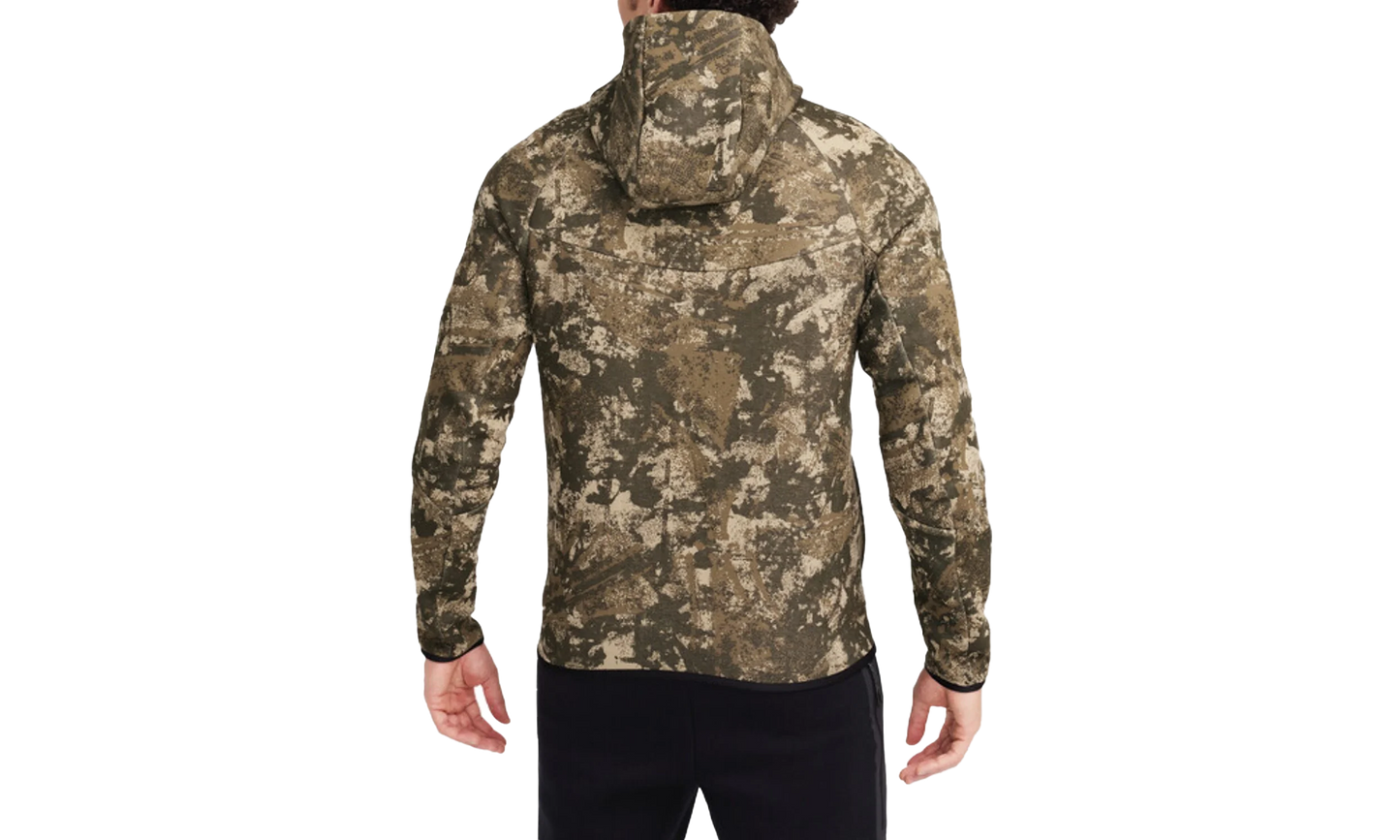 Tech Windrunner Fleece Full-zip Hoodie "Black"