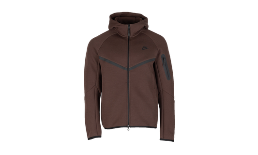 Tech Men's Full-zip Windrunner Hoodie "BROWN"