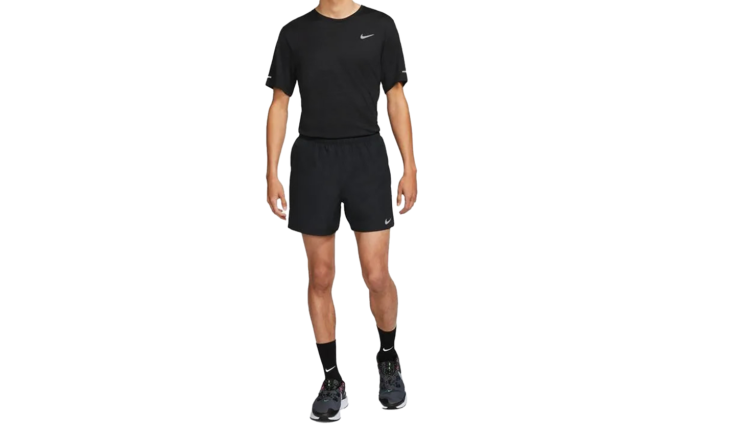 CHALLENGER 5" BRIEF-LINED RUNNING SHORTS "Black"