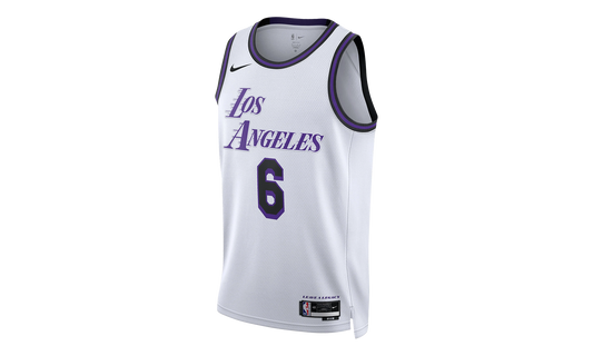 LEBRON JAMES LA LAKERS CITY EDITION SWINGMAN JERSEY "White"