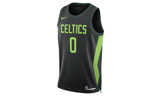 NBA JAYSON TATUM BOSTON CELTICS SWINGMAN JERSEY "Black/Pro Green/Action Green"