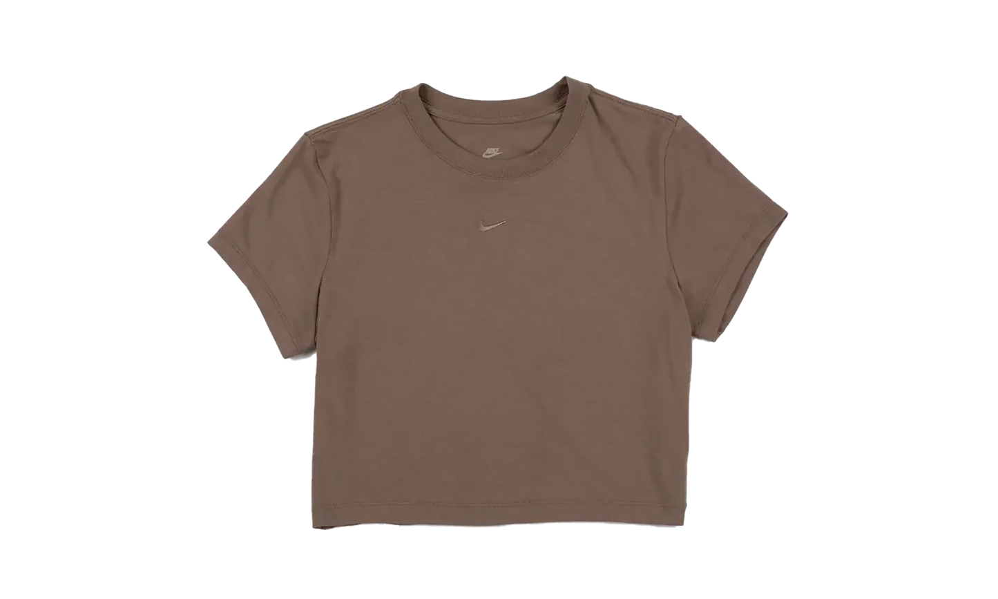 NSW Chill Knit Cropped Tee WMNS "Mink Brown"