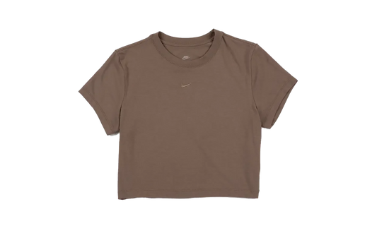 NSW Chill Knit Cropped Tee WMNS "Mink Brown"