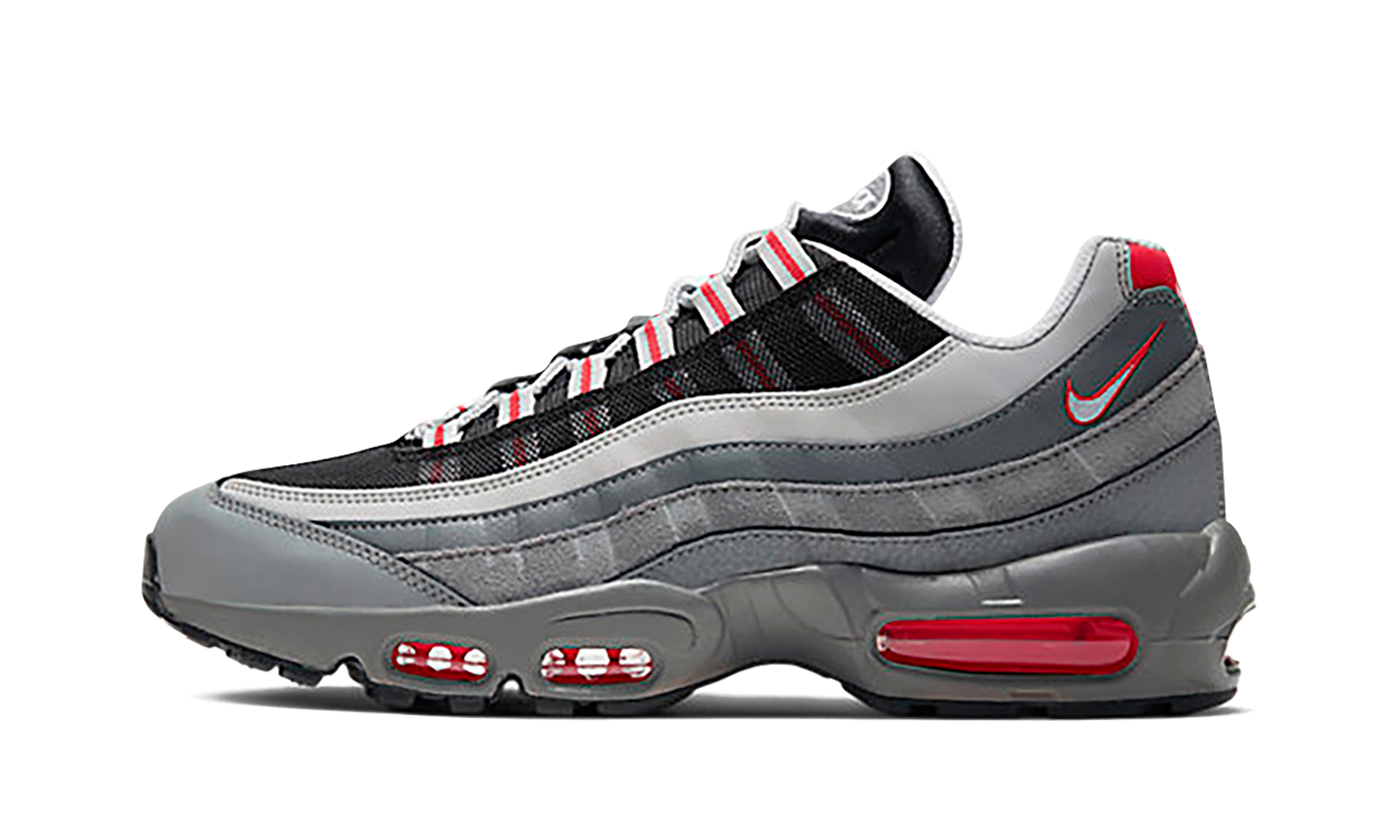 Air Max 95 Essential "Particle Grey / Track Red"