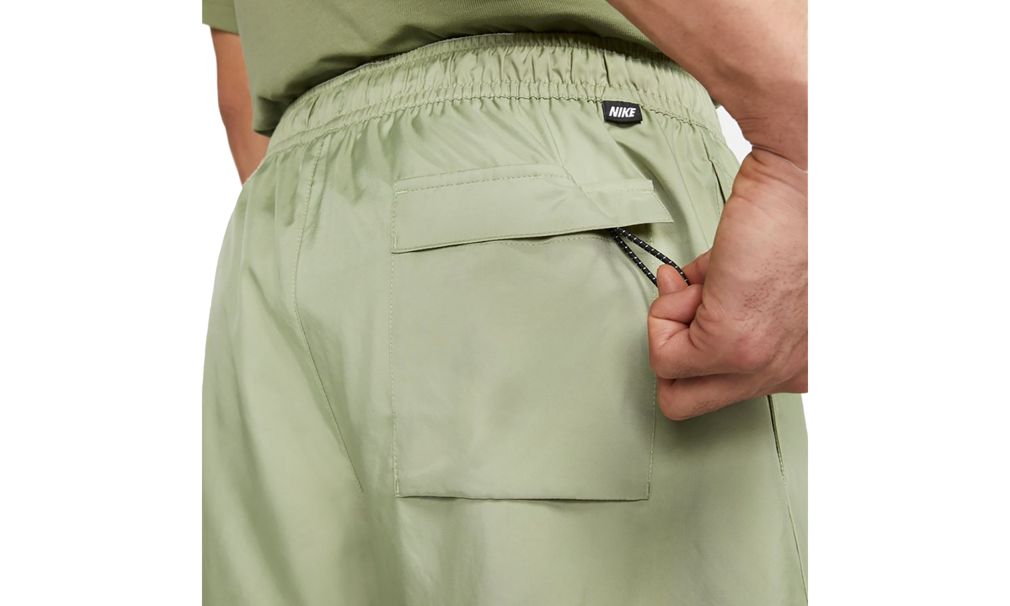 SPORTSWEAR CLUB WOVEN LINED FLOW SHORTS "Olive"
