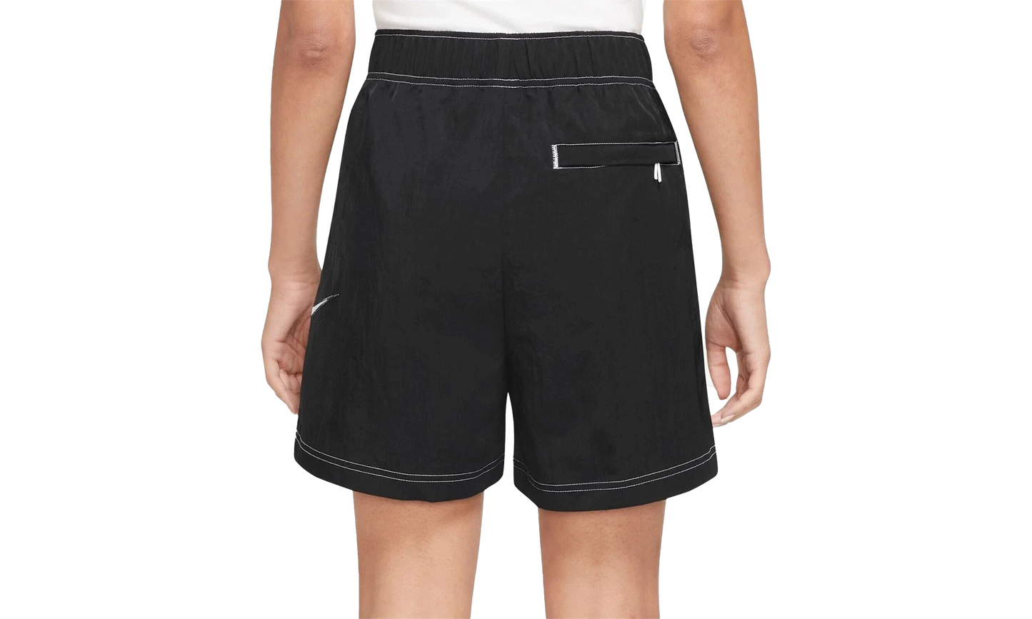 SWOOSH HIGH WAISTED LOOSE SHORTS WMNS "Black"