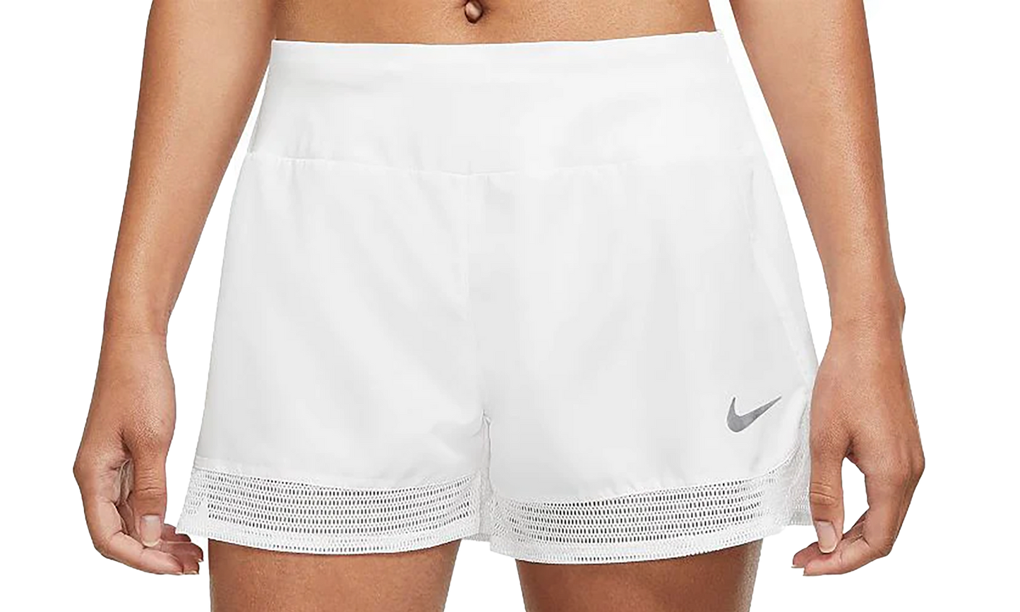 DRI-FIT RUNNING LINED SHORTS MESH HEM WMNS "White"