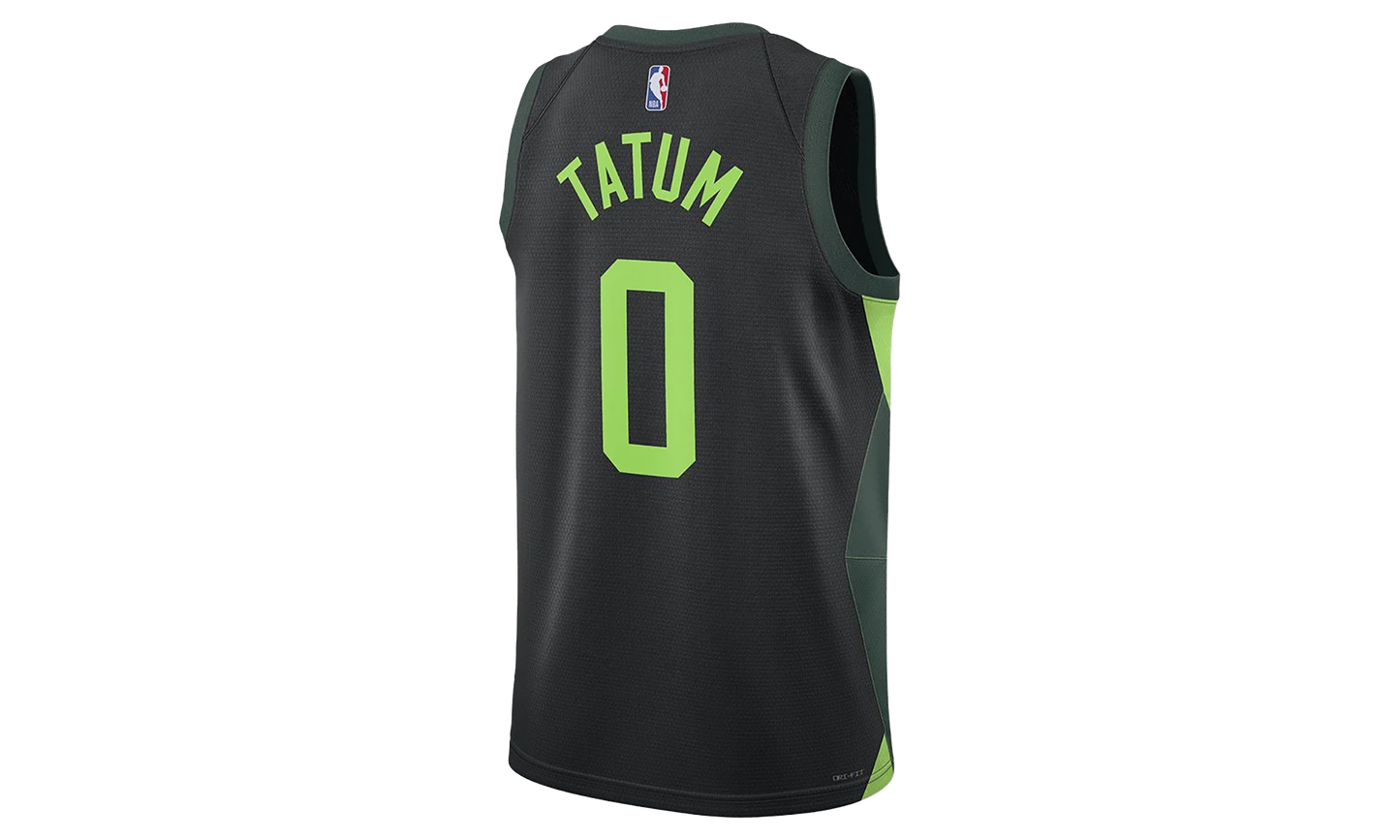 NBA JAYSON TATUM BOSTON CELTICS SWINGMAN JERSEY "Black/Pro Green/Action Green"