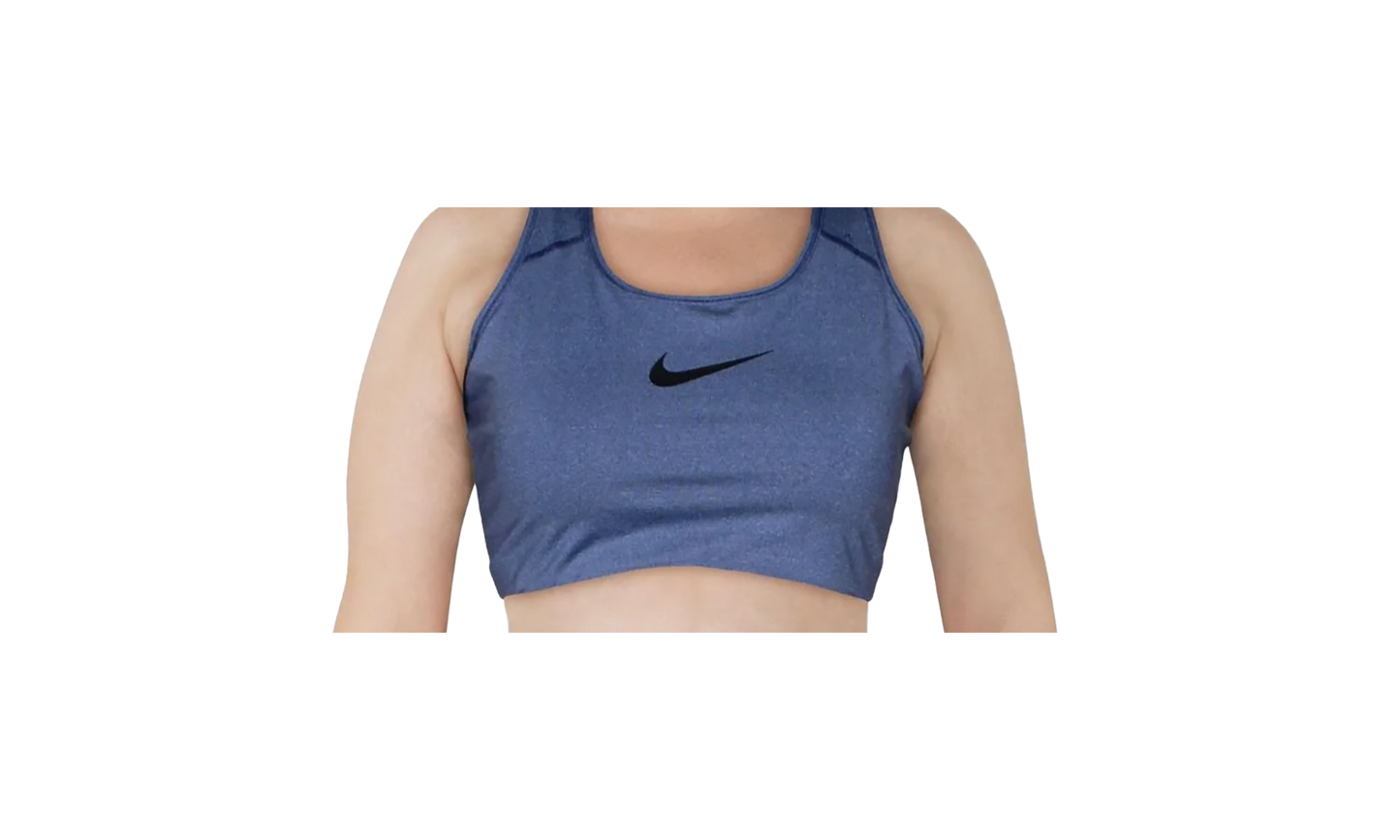 Swoosh Medium Support Non-Padded Sports Bra "Blue Lapis - Plus"