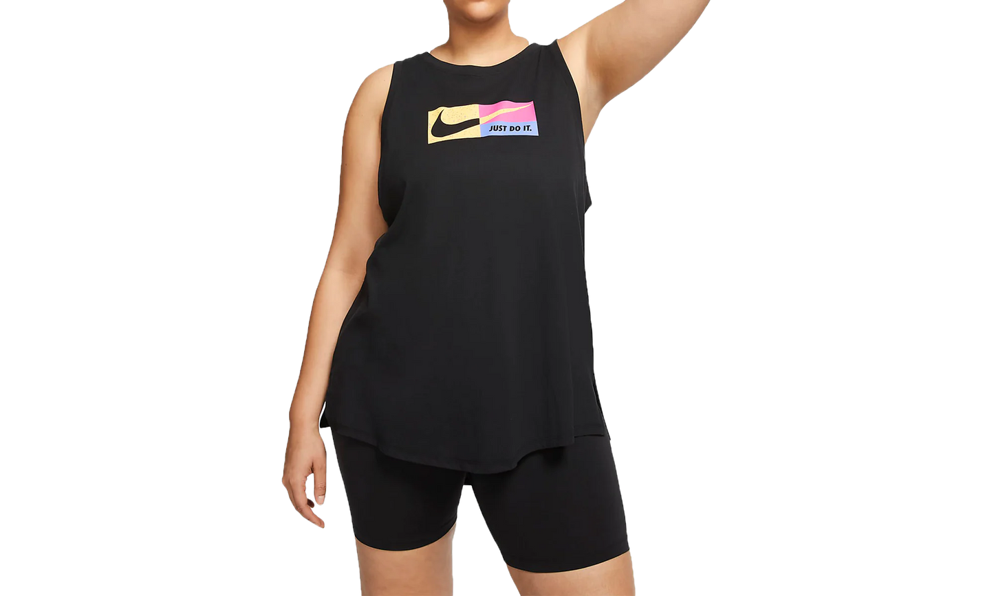 Plus Size Icon Clash Dri-fit Training Tank Top "Black"