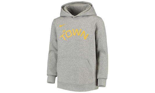 NBA Golden State Warriors Earned Edition Logo Essential Pullover Hoodie "Gray"