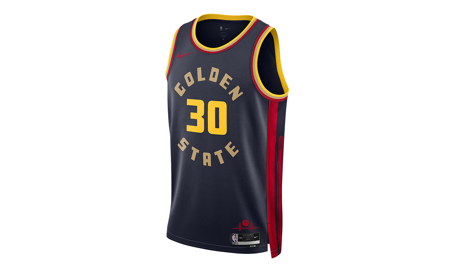NBA STEPHEN CURRY CITY EDITION SWINGMAN JERSEY "Navy"