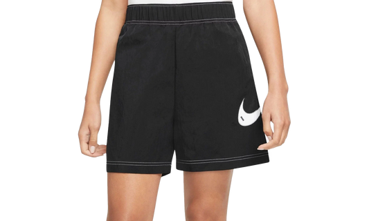 SWOOSH HIGH WAISTED LOOSE SHORTS WMNS "Black"