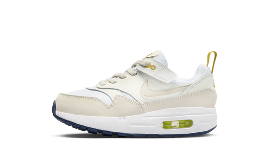 Air Max 1 EasyOn PS "White Bronzine Midnight Navy Light Orewood Brown"