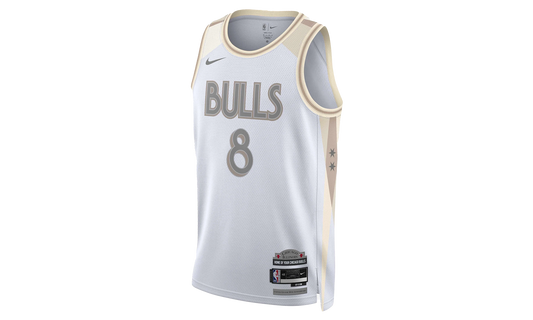 NBA CHICAGO BULLS CITY EDITION SWINGMAN JERSEY ZACH LEVINE "White"