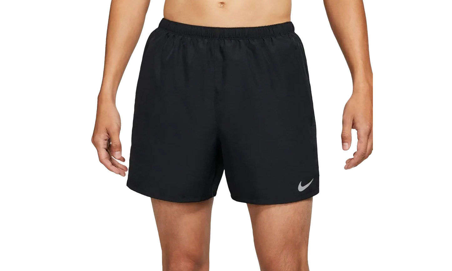 CHALLENGER 5" BRIEF-LINED RUNNING SHORTS "Black"