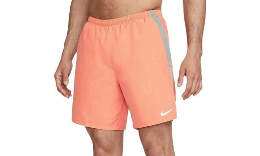 CHALLENGER BRIEF-LINED 7 RUNNING SHORTS "Orange"