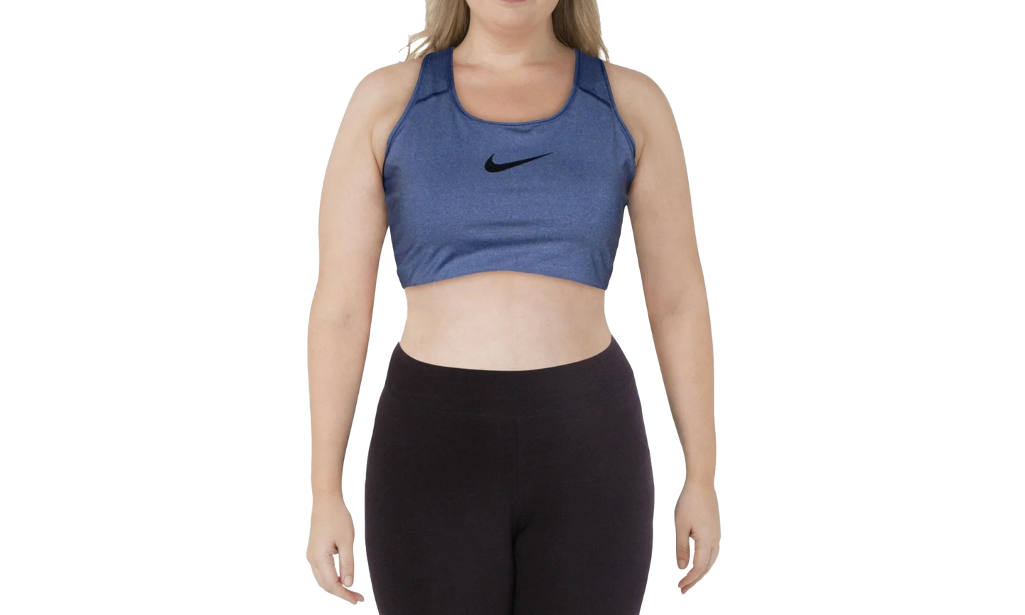Swoosh Medium Support Non-Padded Sports Bra "Blue Lapis - Plus"