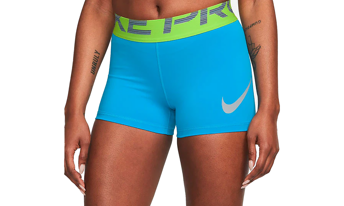 PRO DRI-FIT GRAPHIC TRAINING SHORTS 3" WMNS "Blue"