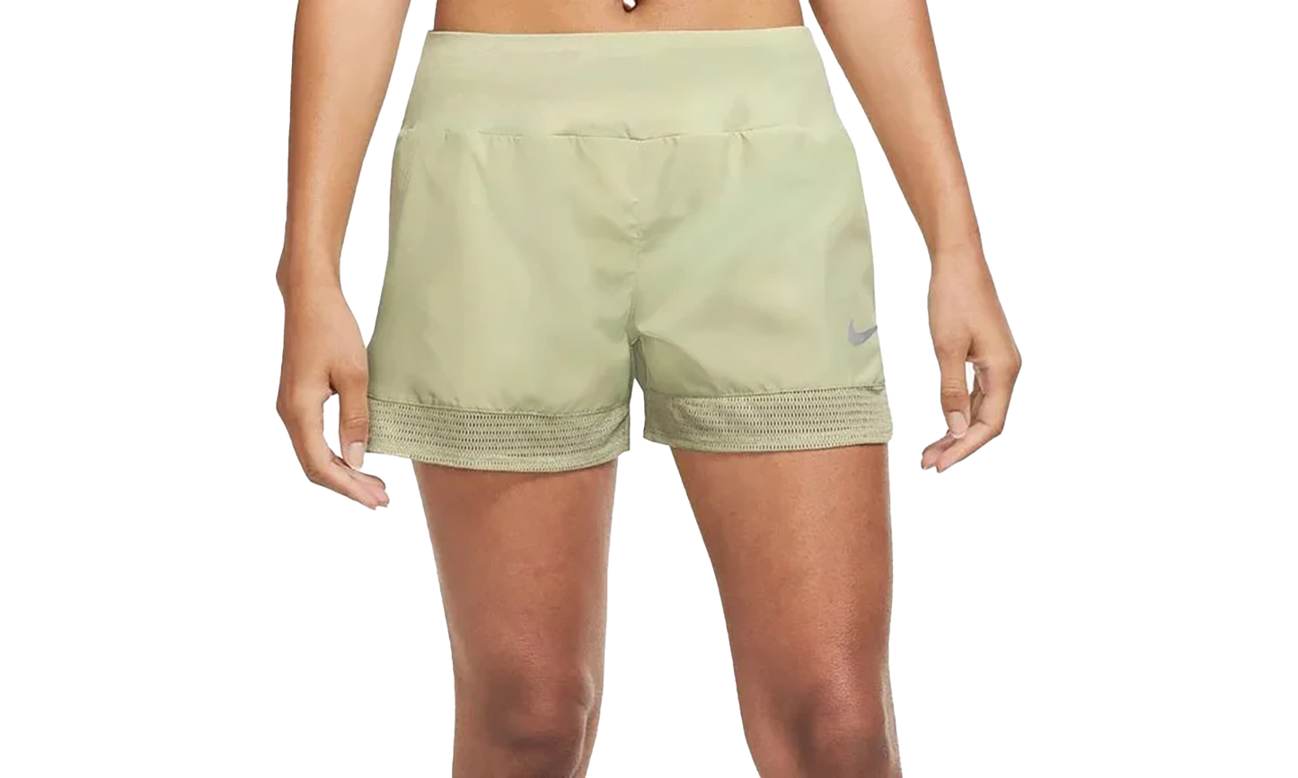 DRI-FIT RUNNING LINED SHORTS MESH HEM WMNS "Olive"