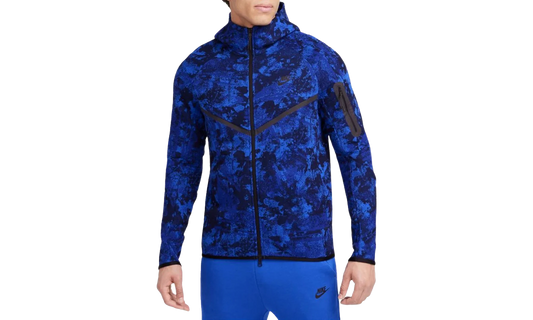 Tech Windrunner Fleece Full-zip Hoodie "Game Royal / Deep Royal Blue"