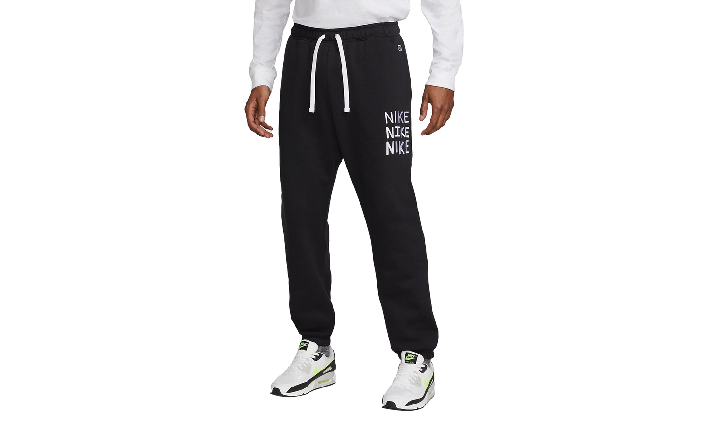 Sportswear Fleece Joggers "Black White"