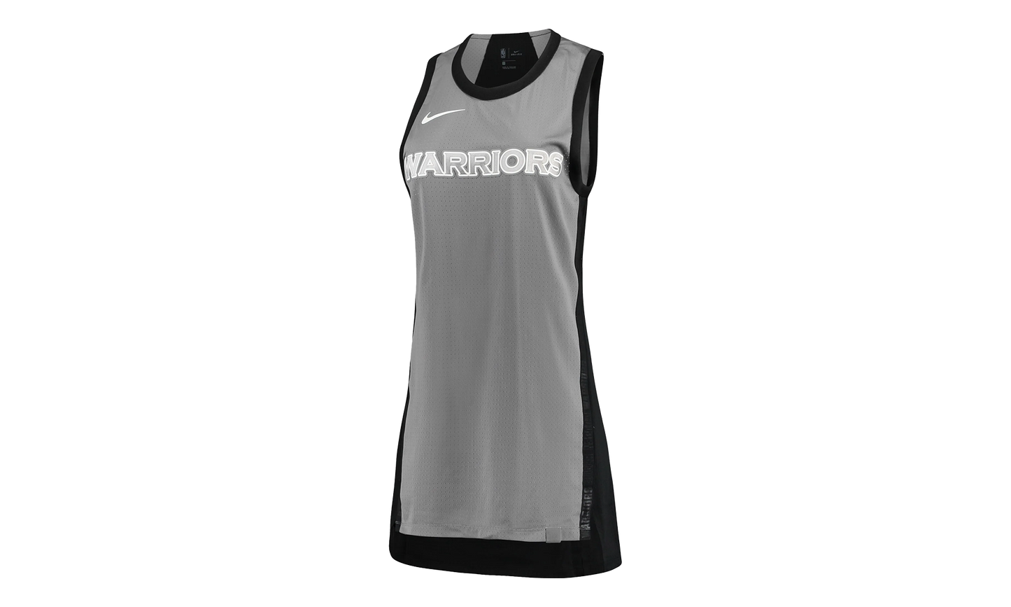 NBA Golden State Warriors Spring Jersey Long Tank Top WMNS "Gray/Black"