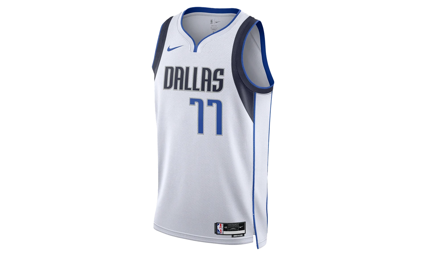 NBA MAVERICKS 'DONCIC 77' 22/23 ASSOCIATION EDITION SWINGMAN JERSEY "White"