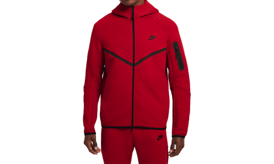Sportswear Tech Fleece Windrunner Full-zip Hoodie "GYM RED/BLACK"