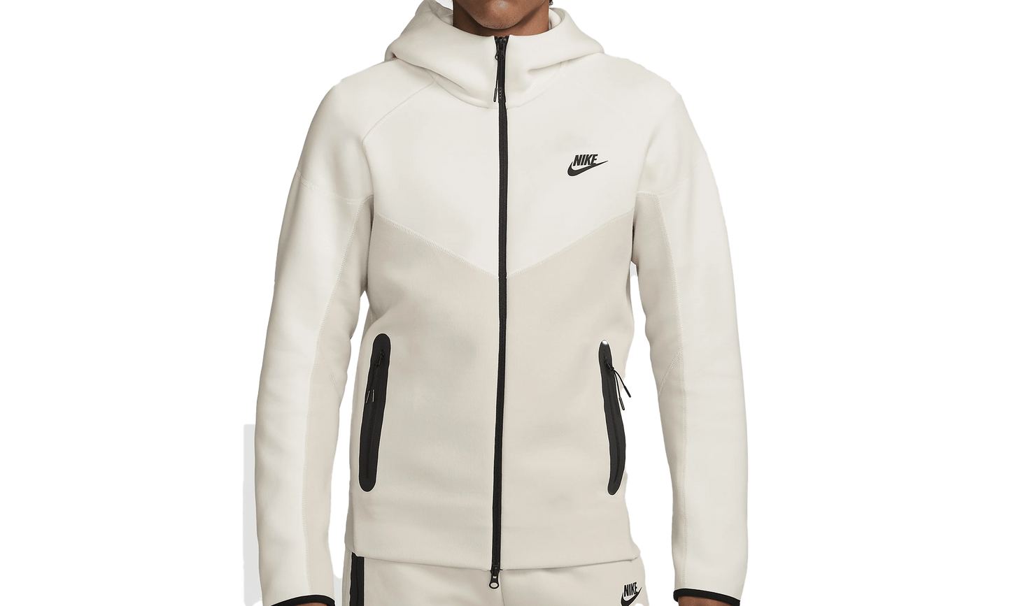 FULL-ZIP SPORTSWEAR TECH FLEECE HOODIE "Orewood Brown/Sail/Black"