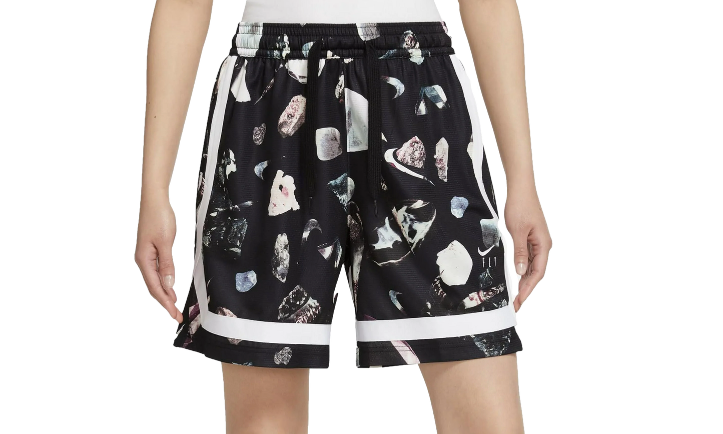 FLY CROSSOVER PRINTED BASKETBALL SHORTS REFLECTIVE WMNS "Black"
