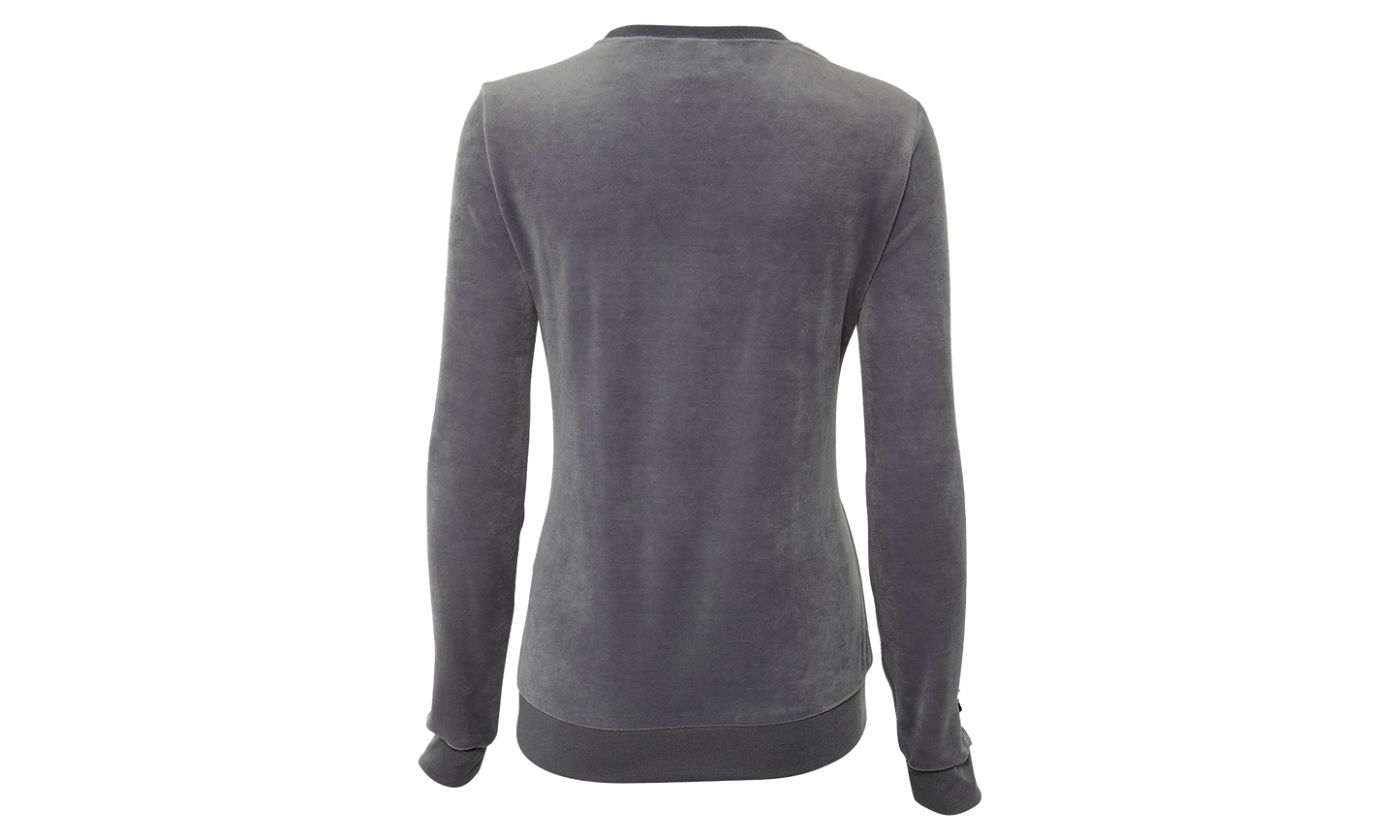 Sportswear Velour Crew Sweatshirt "Dark Grey"