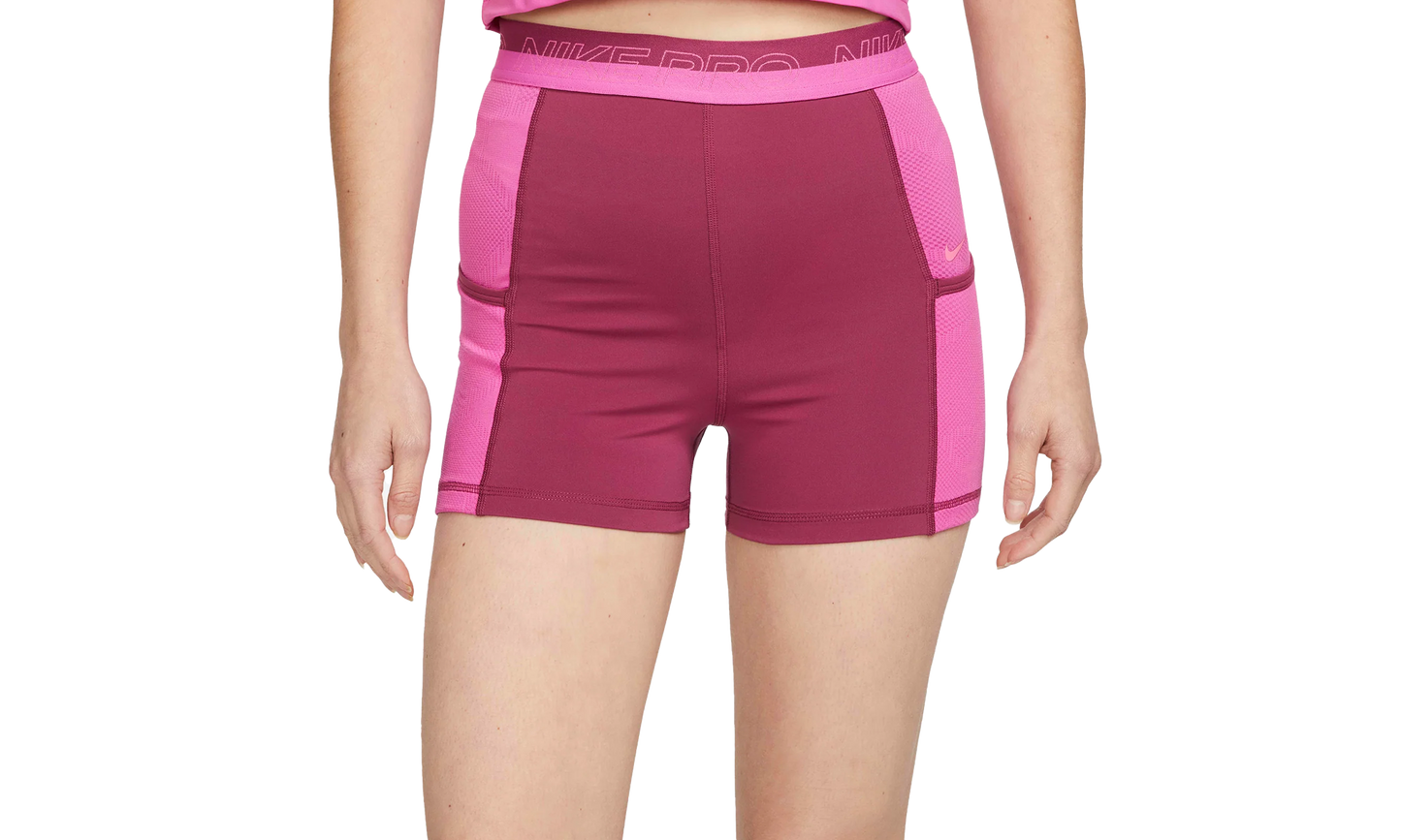 PRO HIGH-WAISTED 3" TRAINING SHORTS WITH POCKETS WMNS "Rosewood"
