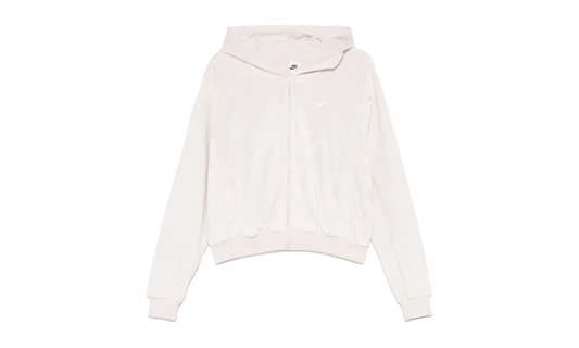 Sportswear Chill Knit Loose Velour Full-zip Hoodie "Light Orewood Brown / Sail"