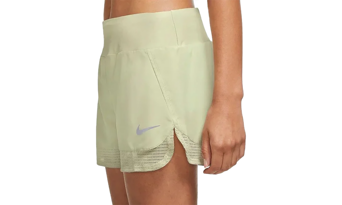 DRI-FIT RUNNING LINED SHORTS MESH HEM WMNS "Olive"
