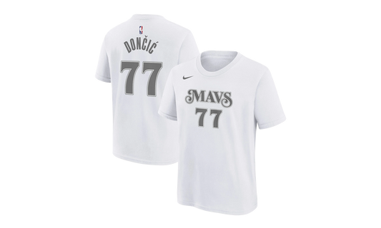 NBA MAVERICKS CITY EDITION ESSENTIAL NAME AND NUMBER LUKA DONI "White"